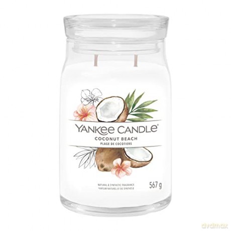 Yankee Candle Aromatic candle Signature glass large Coconut Beach 567 g