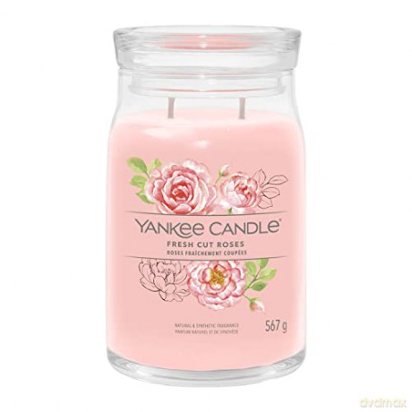 Yankee Candle Aromatic candle Signature glass large Fresh Cut Rose s 567 g