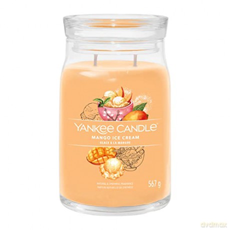 Yankee Candle Aromatic candle Signature large glass Mango Ice Cream 567 g