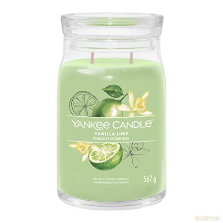 Yankee Candle Aromatic candle Signature glass large Vanilla Lime 567 g