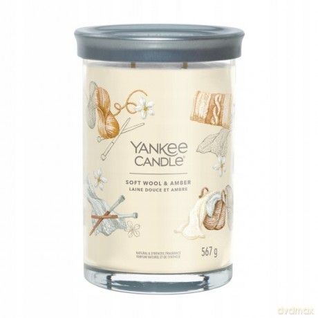 Yankee Candle Aromatic candle Signature tumbler large Soft Wool & Amber 567 g