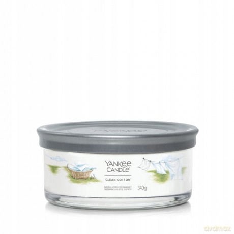 Yankee Candle Aromatic candle Signature tumbler medium Clean Cotton 340 g