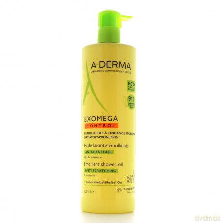 A-DERMA A-DERMA Exomega Control Emollient shower oil - Volume: 750 ml