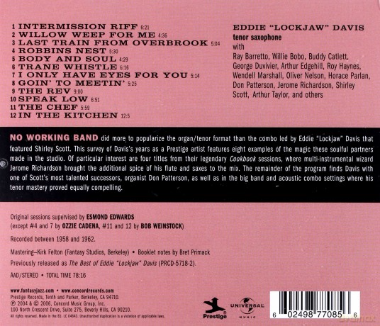 Eddie 'Lockjaw' Davis: Prestige Profiles Vol.10 [CD]