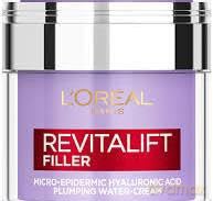 L´Oréal Paris Light skin cream with hyaluronic acid Revita lift Filler (Plumping Water-Cream) 50 ml