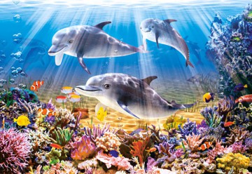 CASTOR 500 Delfiny Pod Wodą 51014 [PUZZLE]