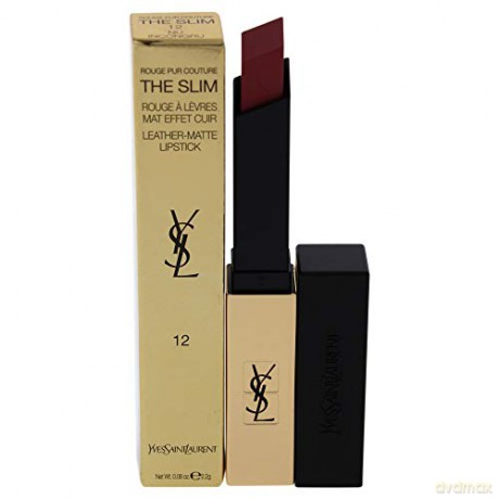 Yves Saint Laurent Thin Frosting Lipstick with Leather Effect Rouge Pur Couture The Slim 2.2g - Shade: 12 Nu Incongru