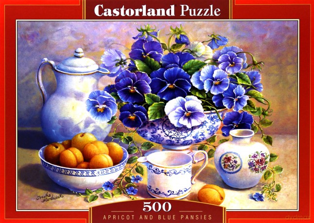 CASTOR 500 Trisha Hardwick - Morele i Niebieskie Bratki 51465 [PUZZLE]