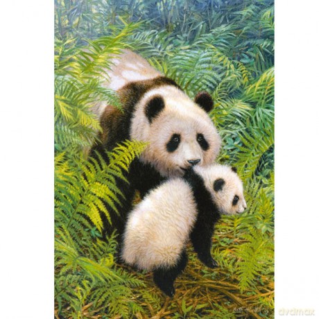 CASTOR 500 Pandy, matczyna miłość 51656 [PUZZLE]