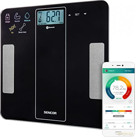 Sencor Personal fitness scale with bluetooth SBS 8000BK