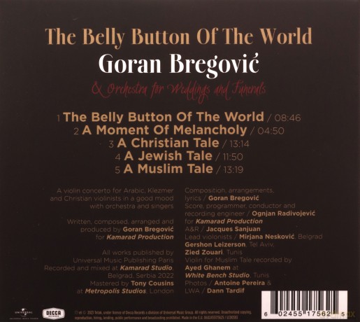 Goran Bregovic: The Belly Button Of The World [CD]