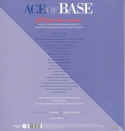 Ace Of Base: All That She Wants - 30th Anniversary (Picture) [Winyl]