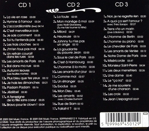 Edith Piaf: Best Of...(New Digipack Collection) (digipack) [3CD]