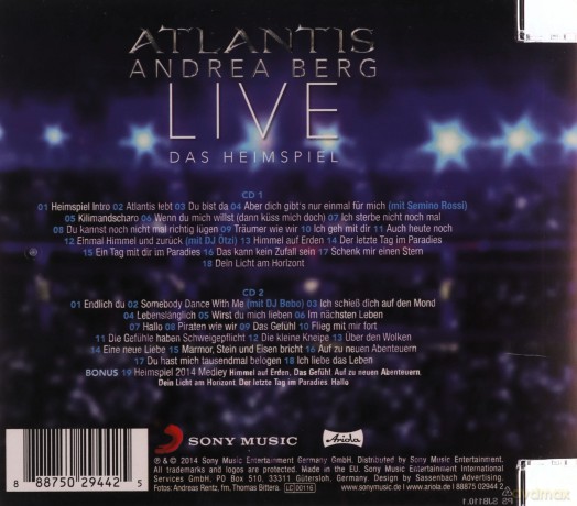Andrea Berg: Atlantis-Live Das Heimspiel [2CD]