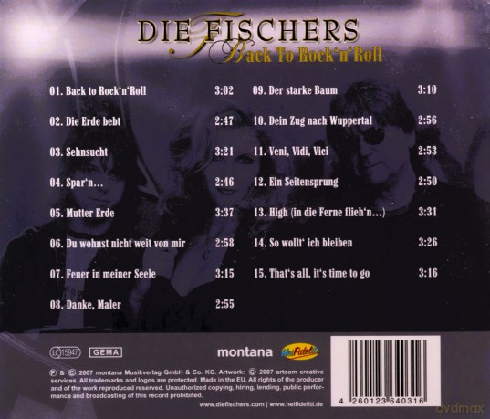 die Fischers: Back to Rock'N Roll [CD]