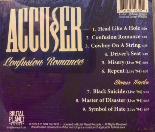 Accuser: Confusion Romance [CD]