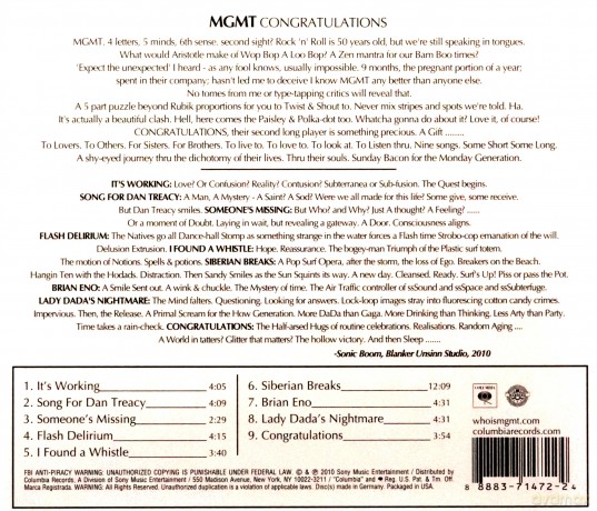 MGMT: Congratulations [CD]
