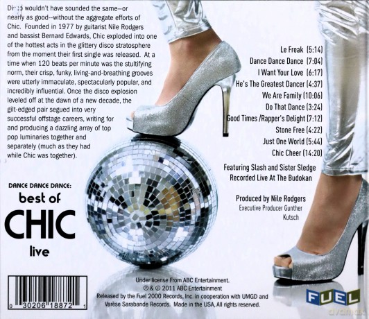 Chic: Dance Dance Dance-Live [CD]