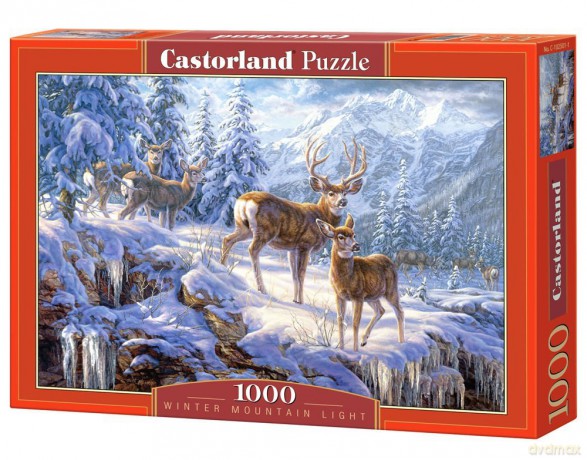 CASTOR 1000 Światło Zimą w Górach 102501 [PUZZLE]