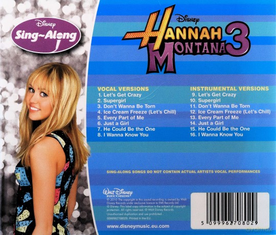 Disney'S Sing Along: Disney'S Sing-Along/Hannah Montana 3 [CD]