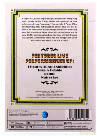 Emerson, Lake & Palmer: Emerson, Lake & Palmer - The Birth Of A Band [DVD]