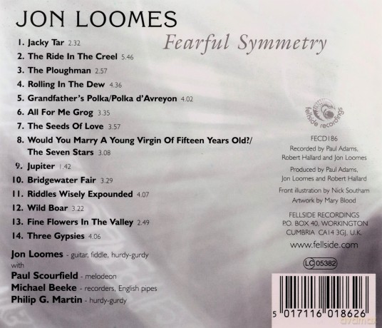 Jon Loomes: Fearful Symmetry [CD]