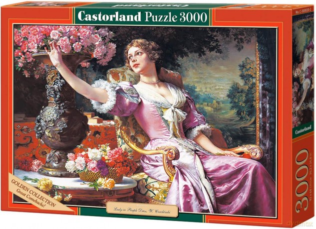 CASTOR 3000 Kobieta W Fioletowej Sukni 300020 [PUZZLE]
