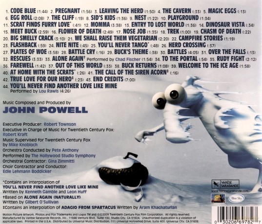 Ice Age: Dawn of the Dinosaurs soundtrack [CD]
