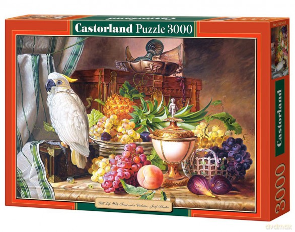 CASTOR 3000 Martwa natura z papugą 300143 [PUZZLE]