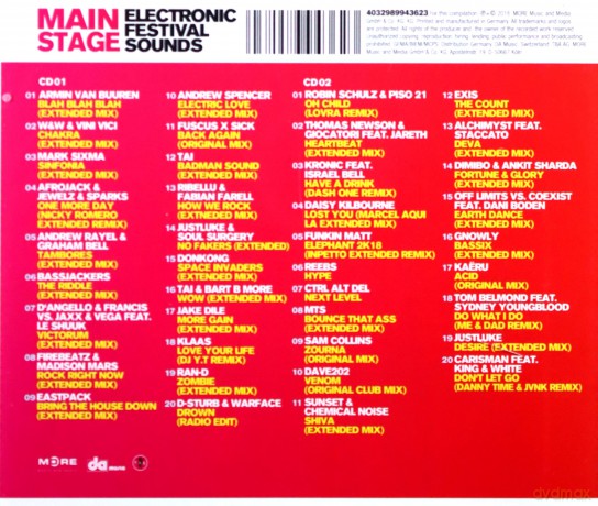 Main Stage Vol.1 Electronic Festival Sounds [2CD]