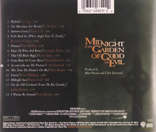 Midnight in the Garden of Good and Evil [CD]