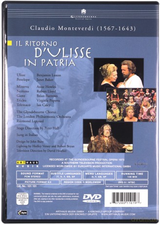 Benjamin Luxon: Monteverdi, Claudio - Il ritorno d'Ulisse in Patria [DVD]