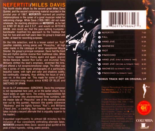 Miles Davis: Nefertiti [CD]