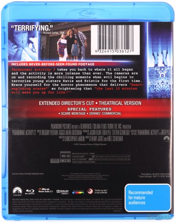 Paranormal Activity 3 [Blu-Ray]