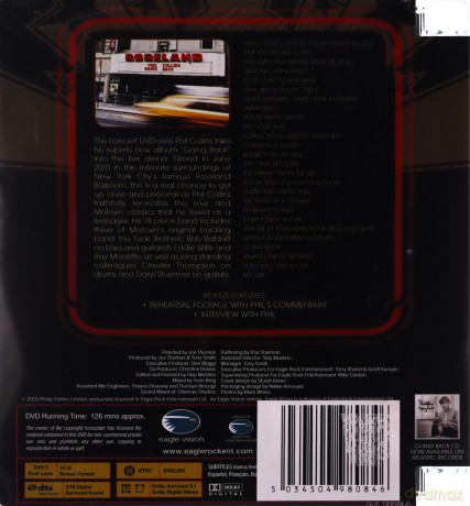 Phil Collins: Phil Collins - Going Back: Live At Roseland Ballroom, NYC [DVD]