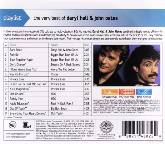 Daryl Hall & John Oates: Playlist: Very Best of [CD]