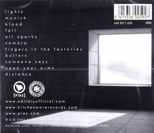 Editors: The Back Room [CD]