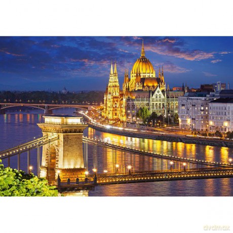 CASTOR 2000 Budapeszt widok zmierzchu 200405 [PUZZLE]