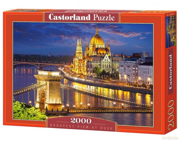 CASTOR 2000 Budapeszt widok zmierzchu 200405 [PUZZLE]