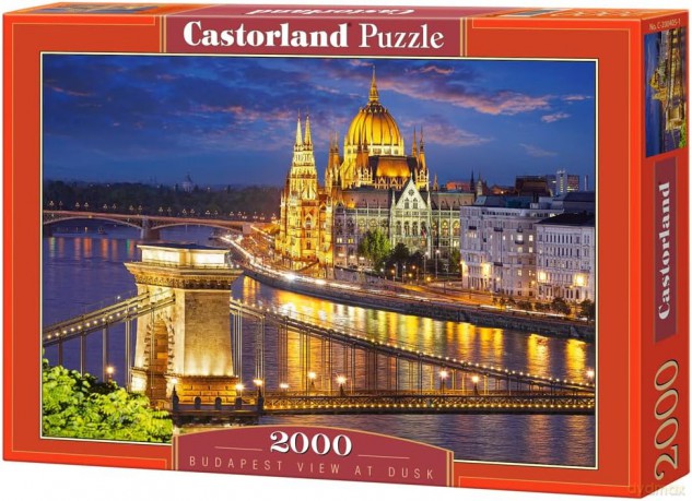 CASTOR 2000 Budapeszt widok zmierzchu 200405 [PUZZLE]