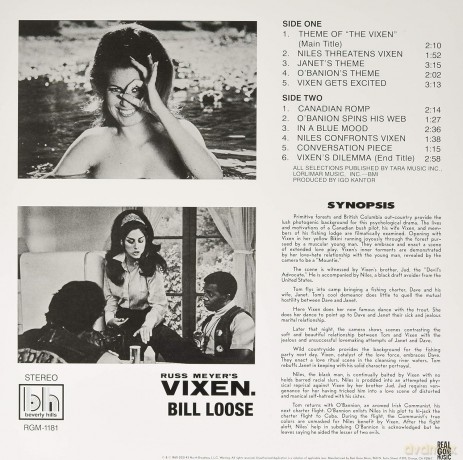 Russ Meyer's Vixen Original Motion Picture Soundtrack soundtrack [Winyl]