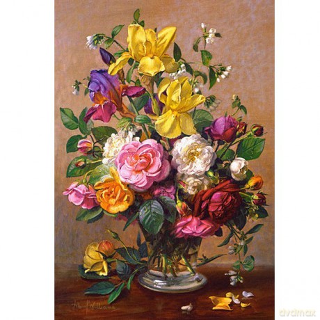 CASTOR 1500 Letnie kwiaty w szklanym 151028 [PUZZLE]