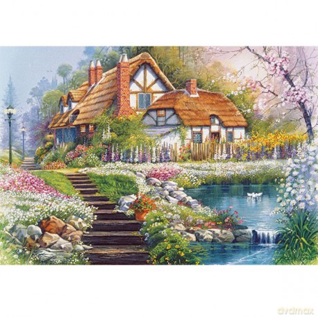 CASTOR 3000 Domek z łabędziami 300327 [PUZZLE]