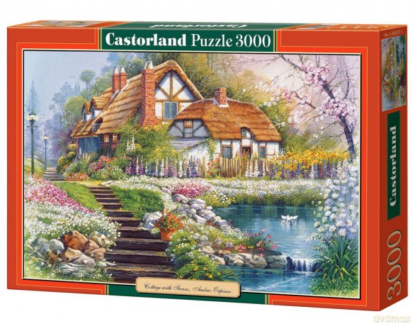 CASTOR 3000 Domek z łabędziami 300327 [PUZZLE]