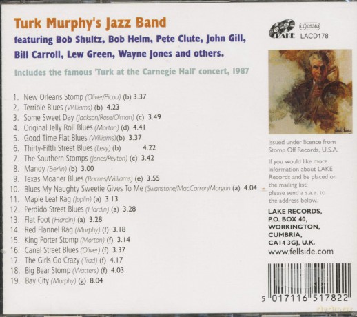 Turk Murphy Jazz Band: Southern Stomps [CD]