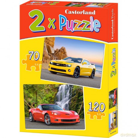 CASTOR 2w1 70+120 Samochody (021024) [PUZZLE]