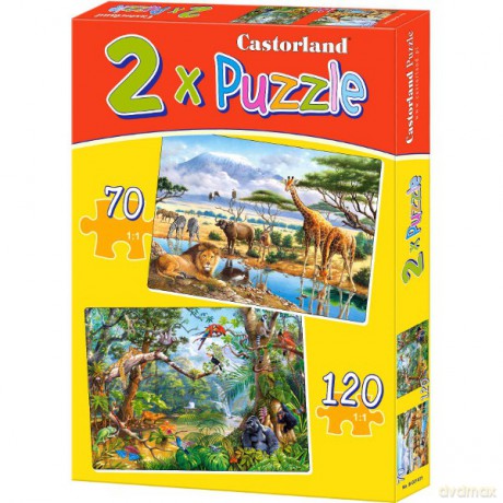 CASTOR 2w1 70+120 Sawanna i Dżungla 021031 [PUZZLE]