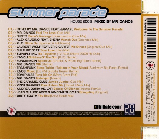 Summerparade House 2008 [CD]