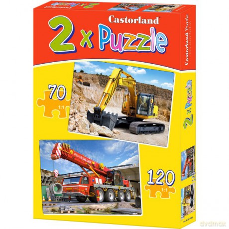 CASTOR 2w1 70+120 Maszyny Budowlane 021048 [PUZZLE]
