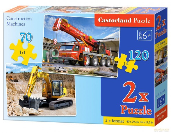 CASTOR 2w1 70+120 Maszyny Budowlane 021048 [PUZZLE]